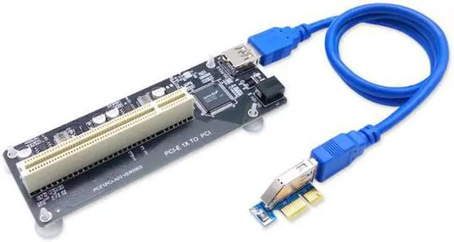 Alt view image 6 of 7 - 2021 New Mini PCI-E To PCI Single Slot Adapter PCIE To PCI Conversion Card ASM1083 USB 3.0 To 15Pin SATA Interface