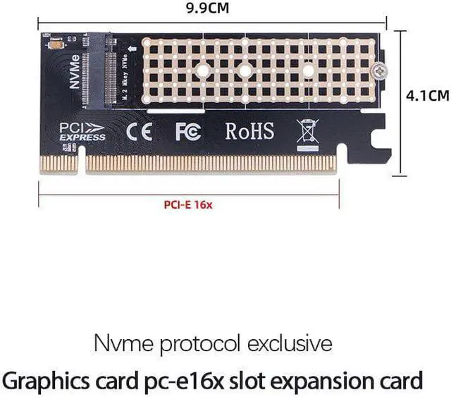 Alt view image 6 of 7 - Adapter M.2 NVME PCIE To M2 Adapter SSD M2 NVME PCI Express X4 X8 X16 Adapter M.2 PCIE SSD PCI-E M.2 Adapter Add On Card