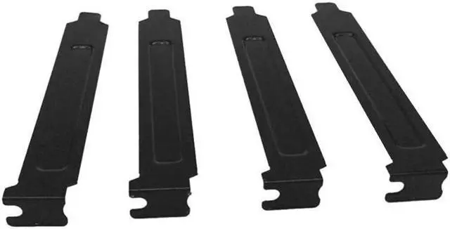 Main image of 5PCS Black Hard Metal Steel PCI Slot Covers Bracket with Screws Full Profile Expansion Dust Filter Blanking Plate for PCI