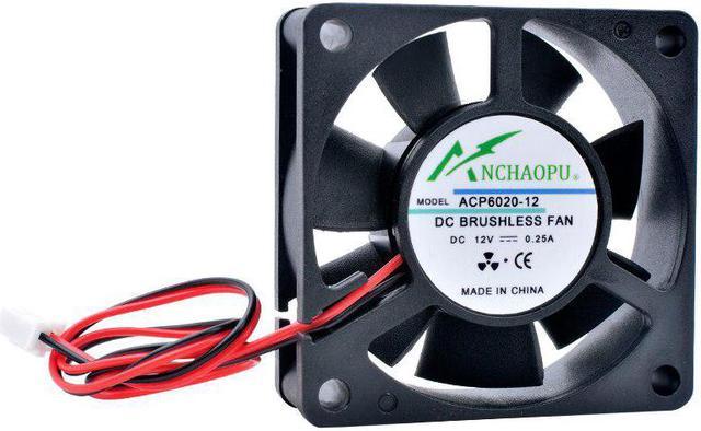ACP6020 6cm 60mm fan 60x60x20mm DC5V 12V 24V 2pin Cooling fan suitable for  chassis power supply charger inverter(24V Double ball)