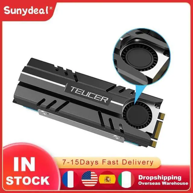 Alt view image 5 of 5 - M.2 2280 Heatsink State Hard Disk Fan Heatsinks Heat Radiator Cooling Silicon Pads Cooler For M2 NVME SATA 2280 PCIE