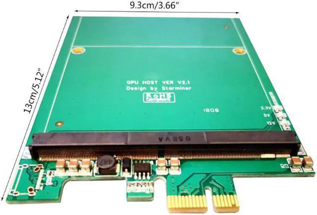 Alt view image 5 of 5 - 75W PCIE To MXM3.0 Expansion Card PCI-E to MXM Riser Adapter Converter USB3.0 for BTC Mining QXNF