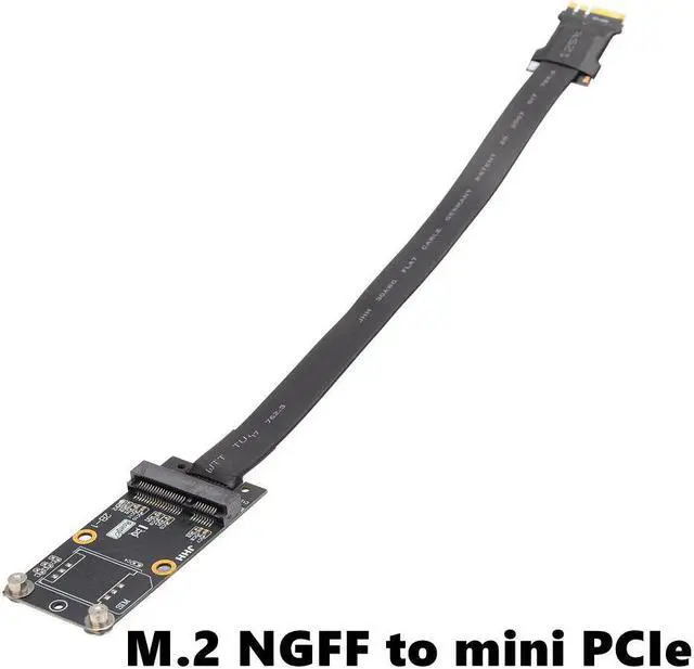Alt view image 2 of 5 - PCIe Gen3 x1 x16 Riser Card To M.2 Key A.E. Extension Cable mPCIe PCI-E 1X 16X To NGFF M2 WiFi A.E.Key Slot Adapter Cable