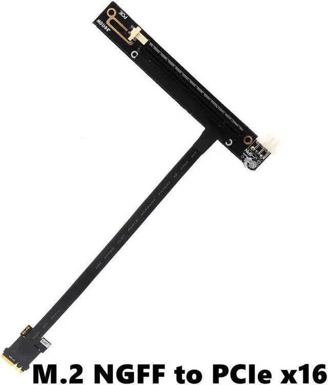 Alt view image 4 of 5 - PCIe Gen3 x1 x16 Riser Card To M.2 Key A.E. Extension Cable mPCIe PCI-E 1X 16X To NGFF M2 WiFi A.E.Key Slot Adapter Cable