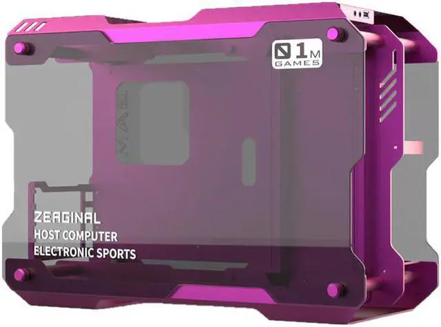 Alt view image 4 of 5 - Water Cooling Computer Case MATX ITX Gaming Gamer Grape Pot DIY Loop Full Aluminum,PC Gamer DIY Gamer Cabinet,ZC-01M