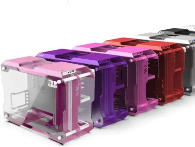 Alt view image 5 of 5 - Water Cooling Computer Case MATX ITX Gaming Gamer Grape Pot DIY Loop Full Aluminum,PC Gamer DIY Gamer Cabinet,ZC-01M