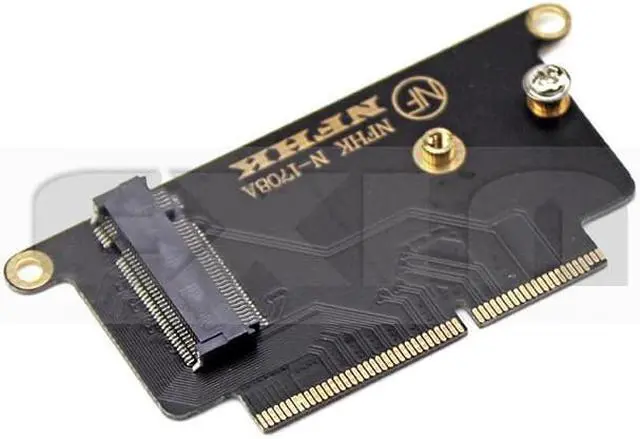 Alt view image 4 of 5 - A1708 SSD Adapter NVMe PCI Express PCIE to NGFF M2 SSD Adapter Card M.2 SSD for Apple Macbook Pro Retina 13" A1708 2016 2017