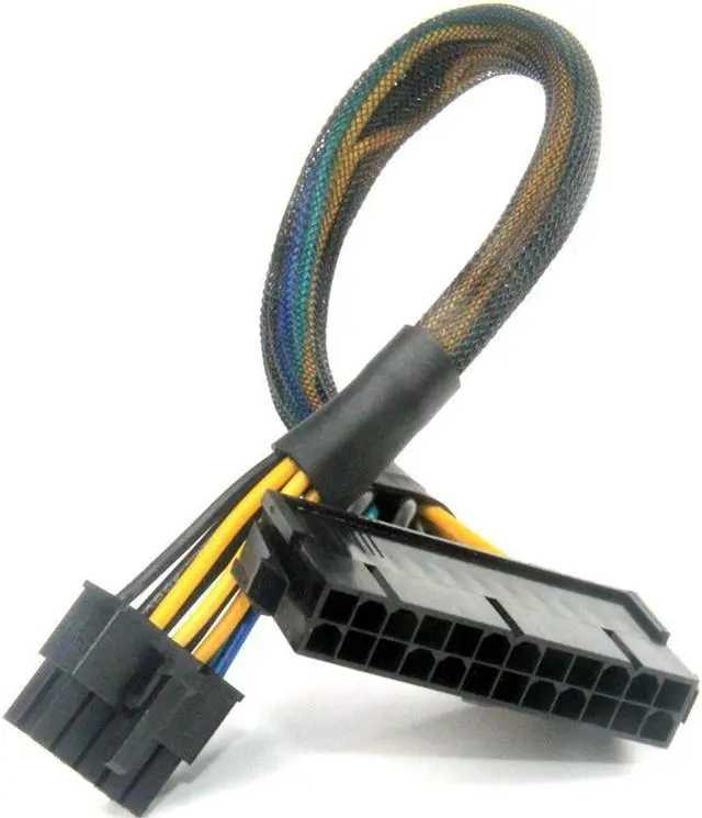 Alt view image 3 of 5 - 30CM Power Supply Cable Cord 18AWG Wire ATX 24 Pin 10 Pin To Adapter Motherboard For Cable M0L5