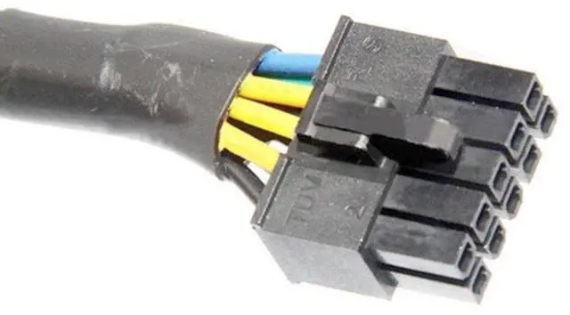 Alt view image 4 of 5 - 30CM Power Supply Cable Cord 18AWG Wire ATX 24 Pin 10 Pin To Adapter Motherboard For Cable M0L5