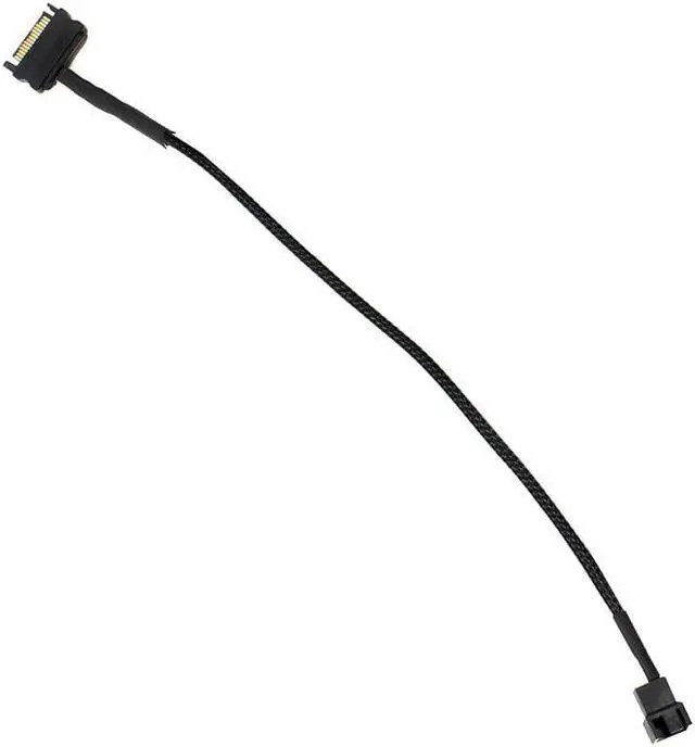 Alt view image 2 of 5 - Laptop SATA 15 Pin to 3 Pin 4 Pin Cooling Fan Cable 30cm  Mainboard CPU Fan Adapter Connectors Cable