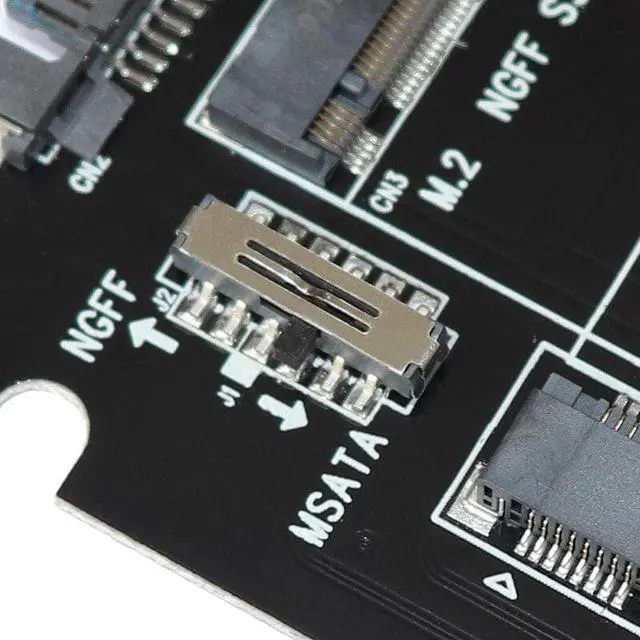 Alt view image 4 of 5 - to SATA adapter m2 m key m.2 SSD to SATA adapter card m.2 m2 NGFF to USB Converter for +M.2 2 in 1 SSD HDD