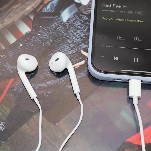 Alt view image 2 of 5 - Bluetooth Earphones Music Headset for Apple IPhone 12 11 Pro XR X XS Max 8 7 Plus Earbuds with Mic HiFi Stereo Headphones
