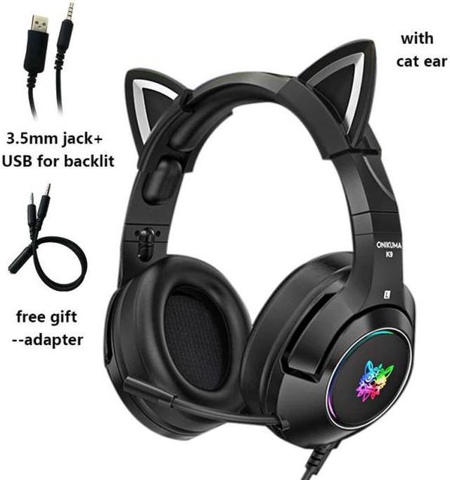 Black cat best sale ear gaming headset