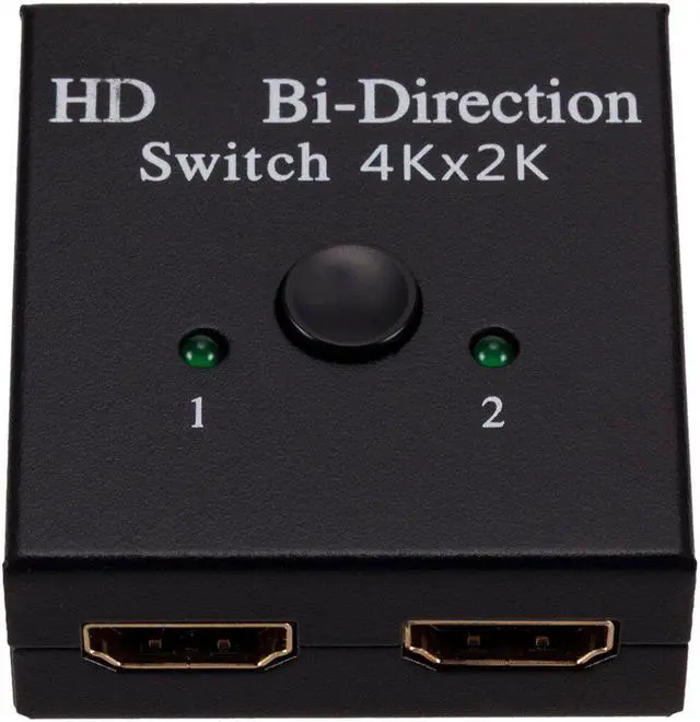 Alt view image 4 of 6 - HDMI-compatible Splitter 4Kx2K Switch KVM Bi-Direction 1x2/2x1 HDMI-compatible Switcher Support 4K FHD Ultra 1080P for Projector