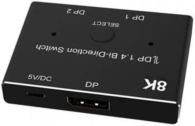 Main image of Displayport 8K DP 1.4 Splitter Switch 2 Ports Bi-Direction 8K@60Hz 4K@144Hz Converter Ultra HD 8K 3D HDCP For KVM Switch