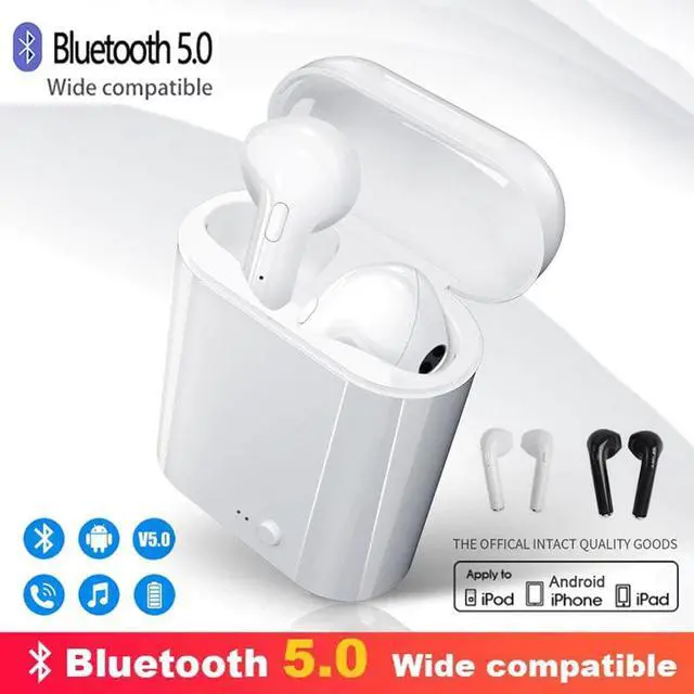 Alt view image 5 of 5 - i7s Bluetooth Earphone Wireless Headphones Air Earbuds Sport Handsfree Headset With Charging Box For Apple iPhone Android