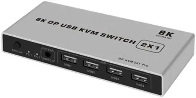 Main image of Port 8k Displayport Kvm Switch Compatible With 4kx2k/60hz Kvm Usb Switch 2 / 4k/144hz In Out Dp 1 Displayport 2k Kvm