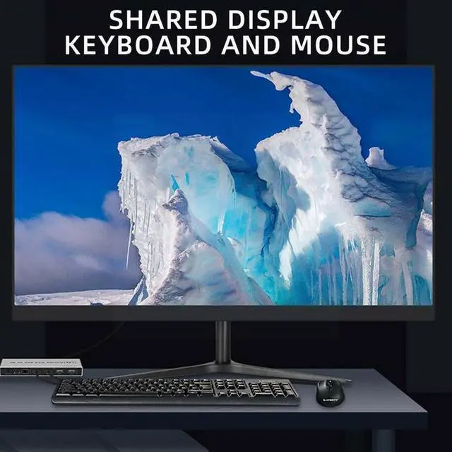 Alt view image 3 of 5 - Port 8k Displayport Kvm Switch Compatible With 4kx2k/60hz Kvm Usb Switch 2 / 4k/144hz In Out Dp 1 Displayport 2k Kvm