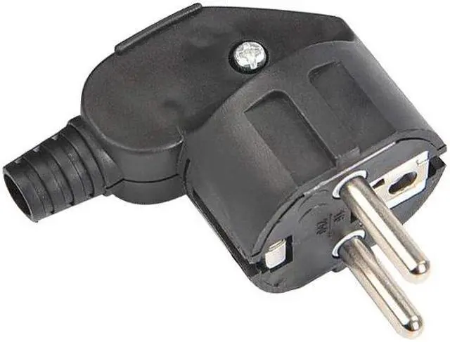 Alt view image 4 of 5 - 16A EU 4.8mm AC Electrical Power Rewireable Plug Male for Wire Sockets Outlets Adapter Extension Cord Connector plug