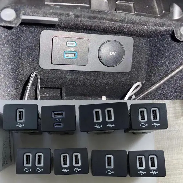 Alt view image 5 of 5 - For Ford Carplay SYNC3 USB Type-C Dual Interface Module SYNC 2 Upgrade to SYNC 3 Media Wiring Hub Adapter Plug Interface Module