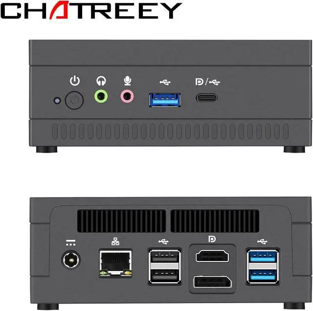 Alt view image 7 of 7 - Ryzen Mini PC with Vega Graphics 4K UHD Nvme SSD Desktop Gaming Computer