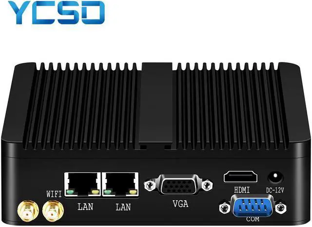 Alt view image 5 of 7 - Nuc Fanless Mini PC Windows 10 AES-NI pfSense OpenVPN Soft Router Computer Intel N3150/N3700 Quad Core 2.08GHz 2*Lans