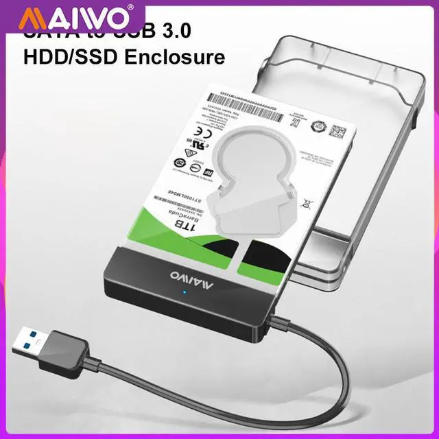 Alt view image 5 of 5 - K104 2.5 inch Hard Drive Enclosure USB 3.0 to SATA III II Adapter External SSD HDD Case UASP for Laptop Desktop PC