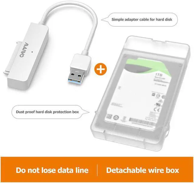 Alt view image 3 of 5 - K104 2.5 inch Hard Drive Enclosure USB 3.0 to SATA III II Adapter External SSD HDD Case UASP for Laptop Desktop PC