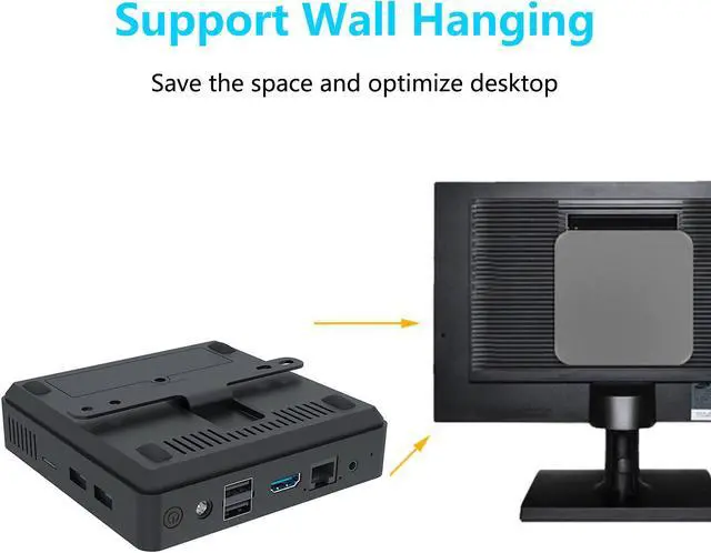Main image of Celeron N3350 Windows 10 Mini PC 6G RAM 64G ROM 2.4G WiFi BT4.0 VGA Office Desktop Computer VS Beelink T4 PRO