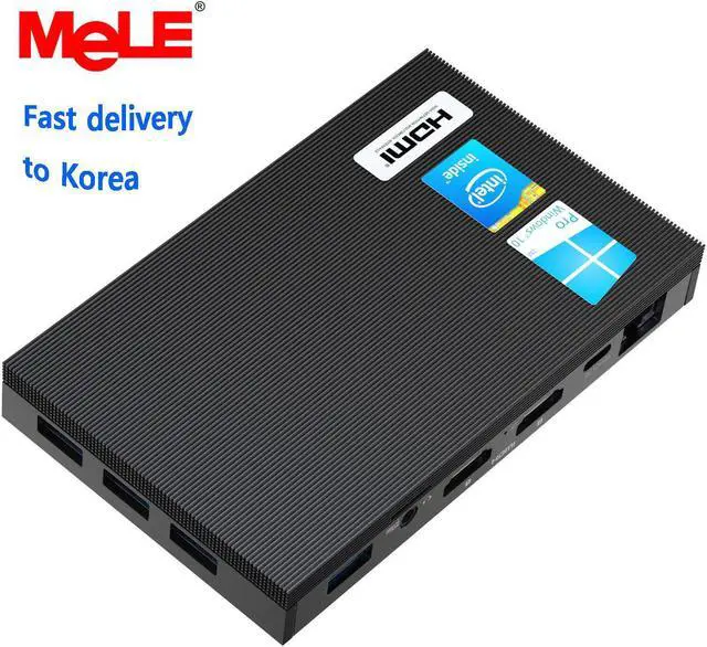 Alt view image 5 of 5 - Fanless 4K Mini PC  Celeron J4125 Quad Core 8GB 128GB SSD Windows 10  2.4G/5G Dual-band WiFi Desktop Computer 1000M
