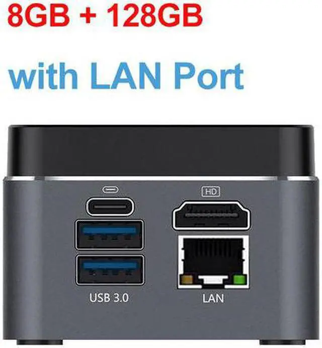 Main image of M1T Mini PC Windows 10 Pro Portable PC Mini Computer  Celeron J4125 Quad Core 8GB 256GB SSD Linux LAN BT Gamer VS GK3V SER3