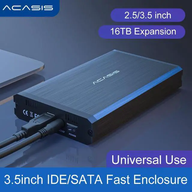 Alt view image 5 of 5 - HDD Case 2.5/3.5 inch IDE/SATA Adapter Hard Drive Enclosure for SSD Disk HDD Box USB 2.0 HD External HDD Enclosure 16TB