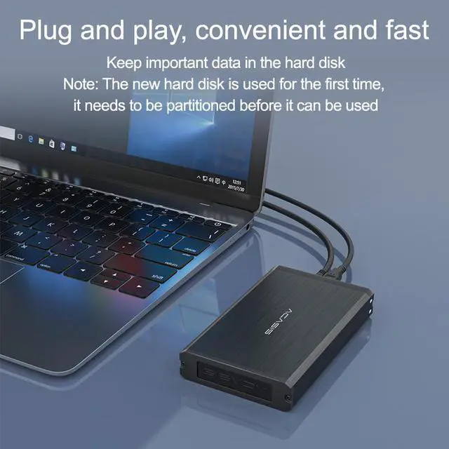 Alt view image 3 of 5 - HDD Case 2.5/3.5 inch IDE/SATA Adapter Hard Drive Enclosure for SSD Disk HDD Box USB 2.0 HD External HDD Enclosure 16TB
