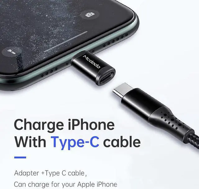 Alt view image 3 of 5 - OTG USB Type C to Lightning Adapter Micro USB Type-c Charging Data Converter For iPhone 12 11 Pro MAX Xs 8 7 Sync Charger
