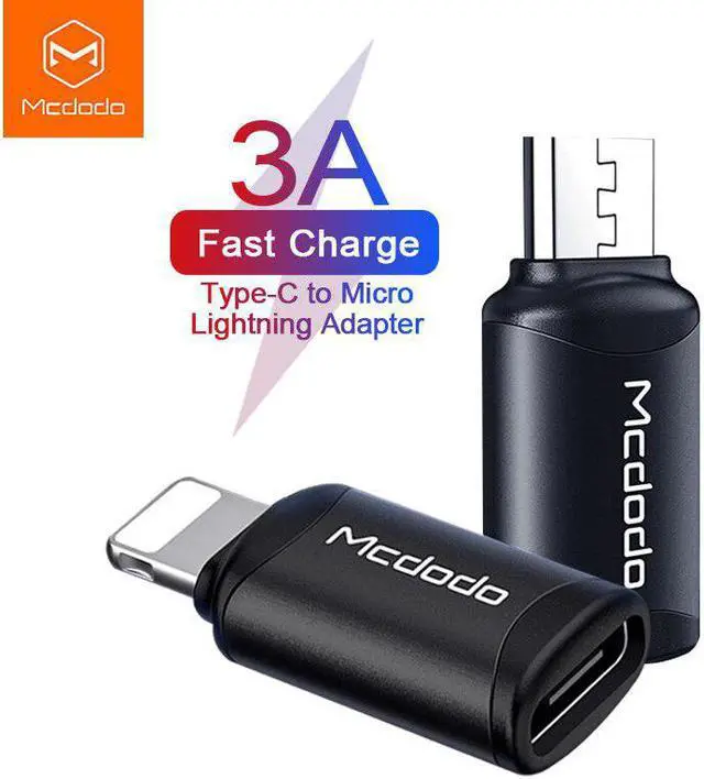 Alt view image 5 of 5 - OTG USB Type C to Lightning Adapter Micro USB Type-c Charging Data Converter For iPhone 12 11 Pro MAX Xs 8 7 Sync Charger