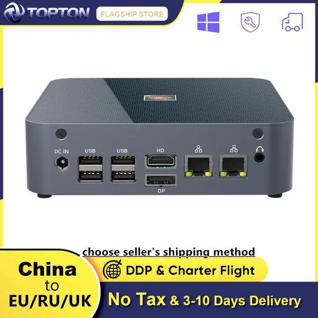 Alt view image 5 of 7 - Fanless Mini PC Dual LAN Celeron N2830 J1900 Mini Computer 2*Gigabit LAN Windows 7 10 WIFI USB Desktop Micro Htpc Nuc Ps