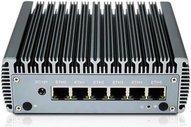 Alt view image 3 of 5 - Fanless Mini PC Pfsense Intel Core i5-1135G7 i7-1165G7 i211AT 6LAN RJ45 COM 4*USB  AES-NI Gateway Server Firewall Router