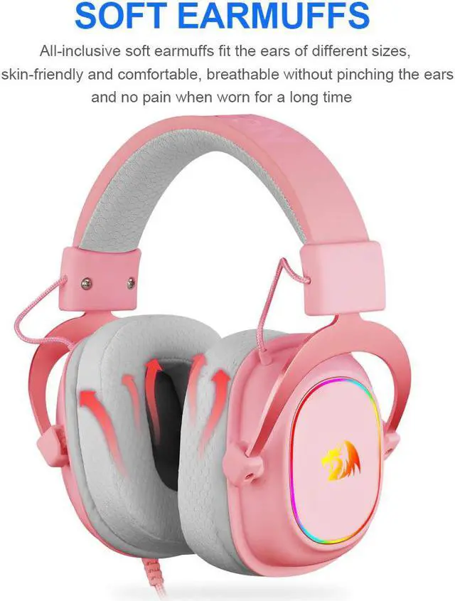 Alt view image 3 of 5 - ZEUS X H510 RGB Gaming USB Headphone Noise cancelling, 7.1 Surround Compute headset Earphones Microphone for PC PS4