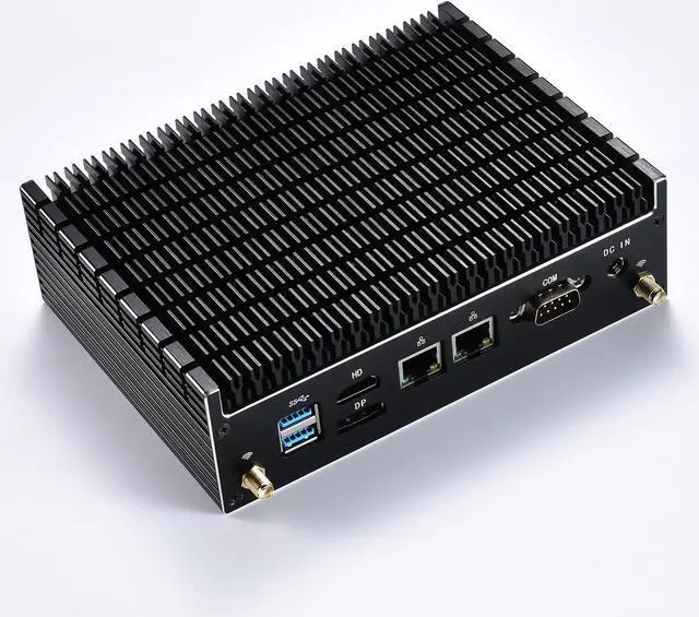 Main image of KC10F Mini PC Fanless Intel Core i5 i7 Desktop Gaming Computer Support Windows 11 industrial PC Dual lan Nvme SSD