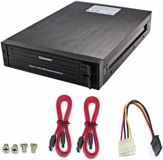 Alt view image 5 of 5 - He-2005 Dual 2.5 Inch Sata Hdd Internal Enclosure Hard Drive Case Internal Mobile Rack With Led Indicator