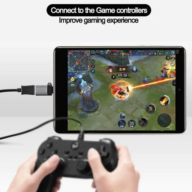 Alt view image 3 of 5 - Adapter USB Type c to usb converter for  Macbook Micro usb male to usb c female  connector cable Micro to USB 3.0