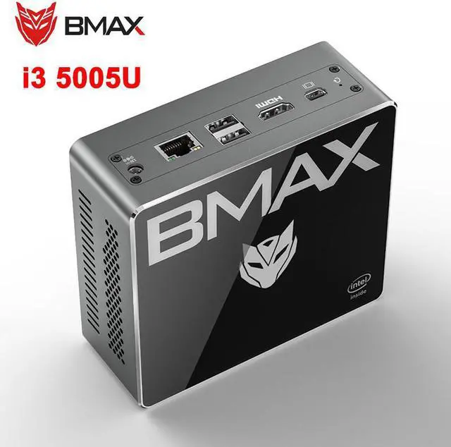 Alt view image 5 of 5 - BMAX B3 Windows 10 Pro MINI PC Intel i3-5005U 8GB RAM 128GB/256GB/512GB SSD Dual Wifi 1000M LAN 4K Mini Computer VS beelink U55