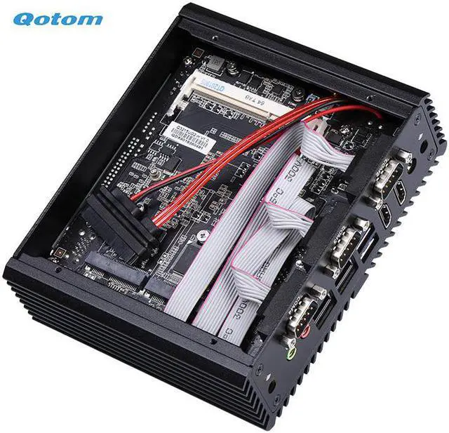 Alt view image 2 of 5 - Core i3 Mini PC Fanless Dual LAN 4x RS-232 Ports Portable Mini Desktop Computers