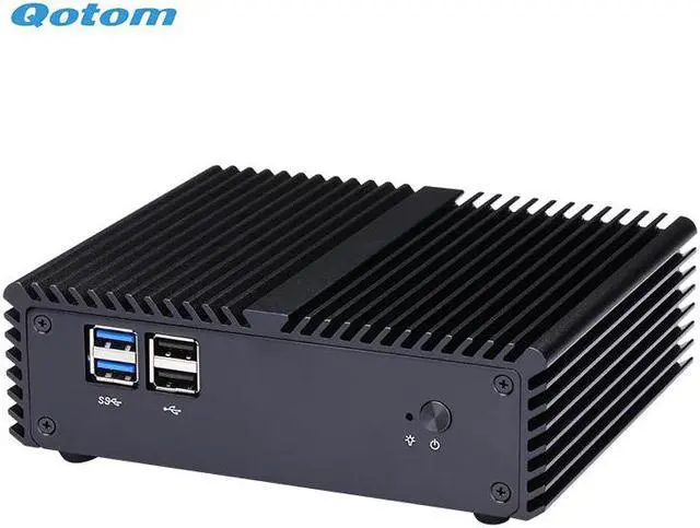 Alt view image 4 of 5 - Core i3 Mini PC Fanless Dual LAN 4x RS-232 Ports Portable Mini Desktop Computers
