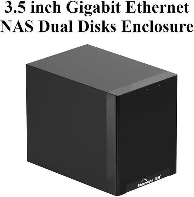 Main image of Disks HDD Enclosure 3.5'' NAS Disk Box Gigabit Ethernet Max 70MB/s Wireless Speed External USB3.0 LAN Port Exclusive App