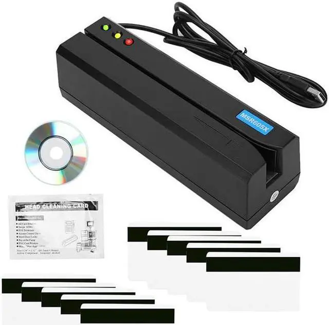 Alt view image 5 of 6 - MSR X6 MSR X6BT Bluetooth MSR605X 605X USB Magnetic Card Reader Mini Writer 3-Track USB Compatiable for MSR206 MSR605