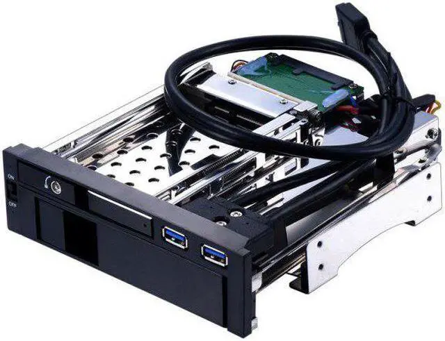 Main image of 2.5+3.5 inch Multi-function Dual SATA HDD Enclosure for 5.25in Optical Drive Bay