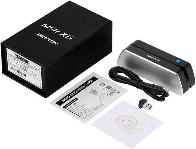 Alt view image 6 of 6 - MSR X6 MSR X6BT Bluetooth MSR605X 605X USB Magnetic Card Reader Mini Writer 3-Track USB Compatiable for MSR206 MSR605