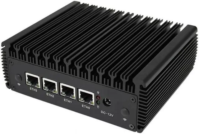 Alt view image 2 of 5 - Celeron J4125 Fanless Mini PC 4  2.5G LAN Switch Quad Core Router Server ESXI HD-MI VGA pfSense Firewall Appliance