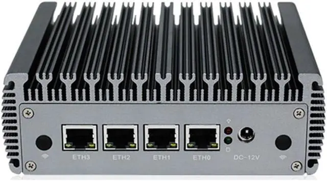 Alt view image 3 of 5 - Celeron J4125 Fanless Mini PC 4  2.5G LAN Switch Quad Core Router Server ESXI HD-MI VGA pfSense Firewall Appliance